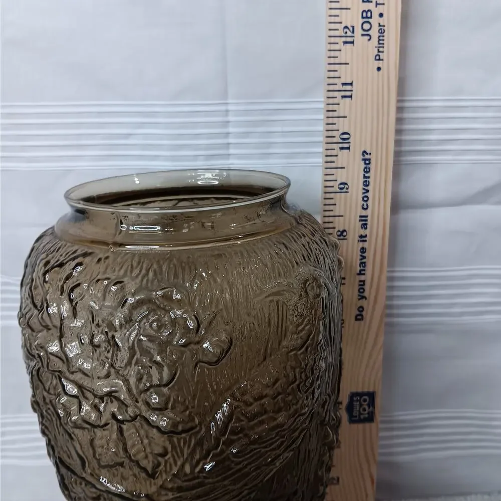 Indiana Glass embossed glass